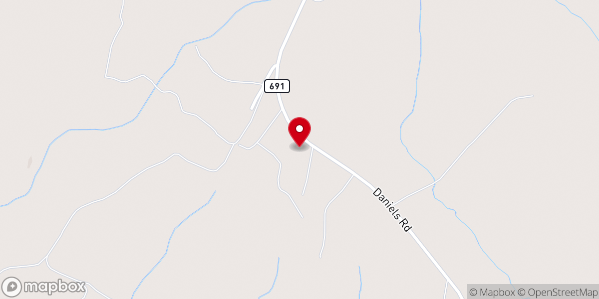 Map showing location of Mecklenburg Baptist Church