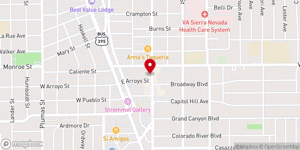 Map showing location of Forerunner Religious Bookstore