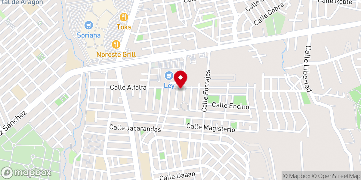 Map showing location of Capilla Nuestra Señora de la Encarnación