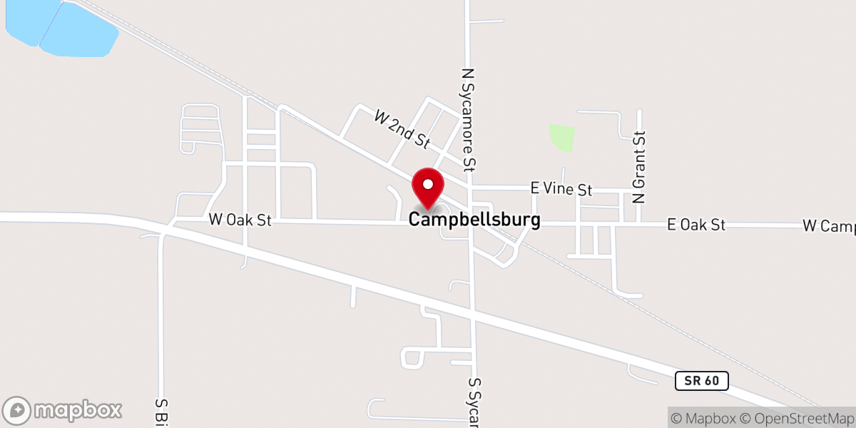Map showing location of New Covenant Baptist Church