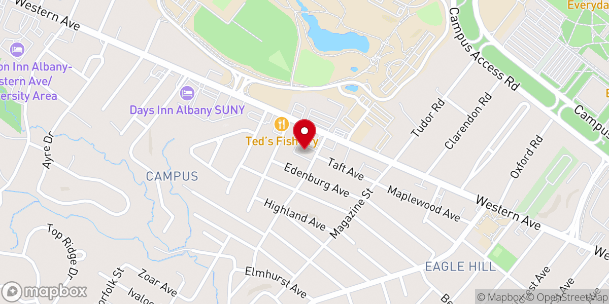 Map showing location of All Saints Catholic Church