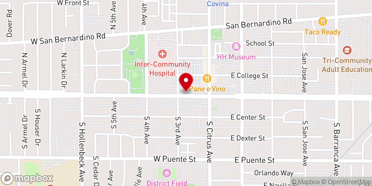 Map showing location of Holy Trinity Episcopal Church
