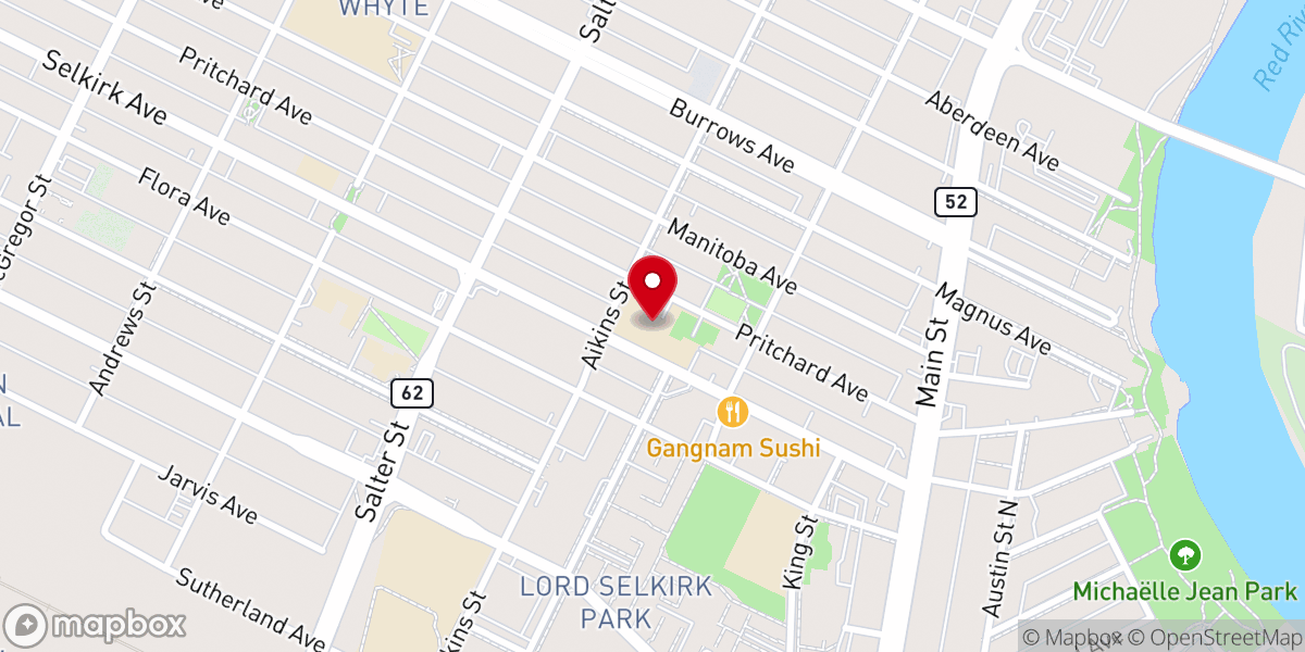 Map showing location of Holy Ghost Parish