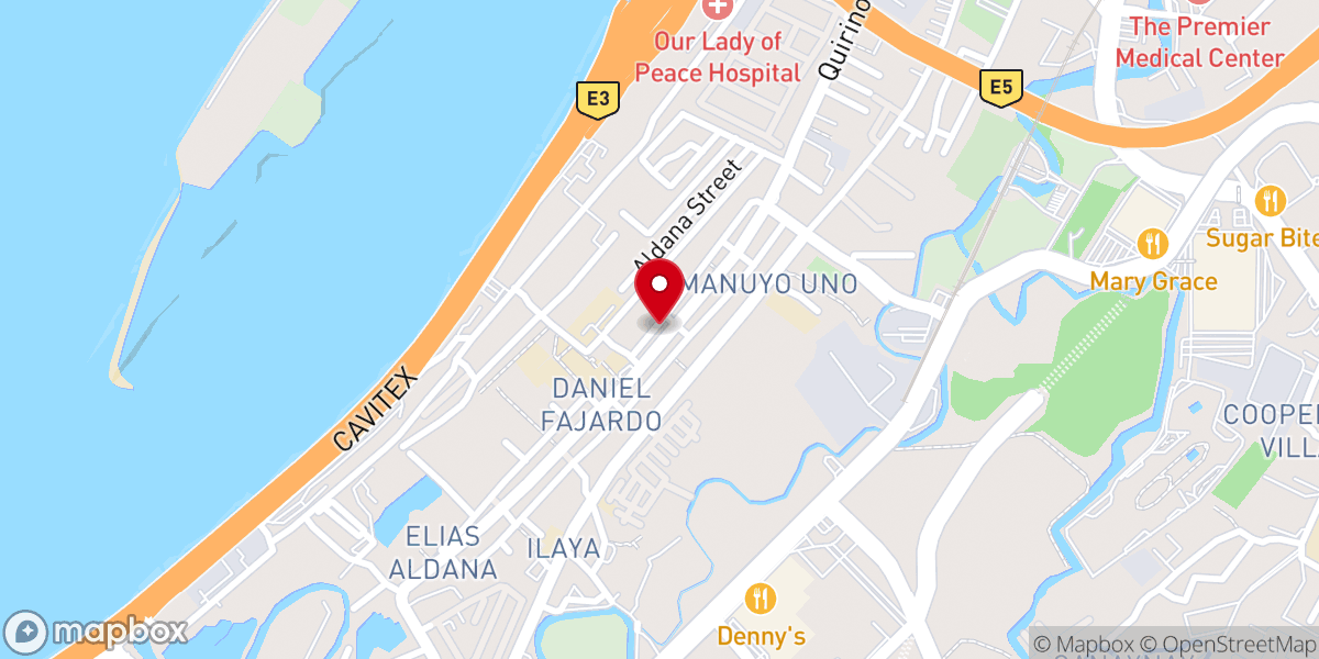 Map showing location of Las Pinas IEMELIF Church
