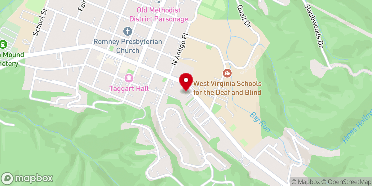 Map showing location of St. Stephen's Episcopal Church