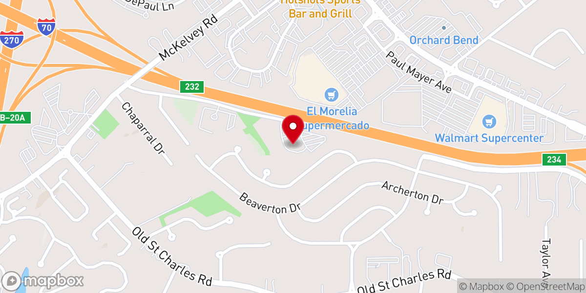 Map showing location of BridgeWay Church Assembly of God