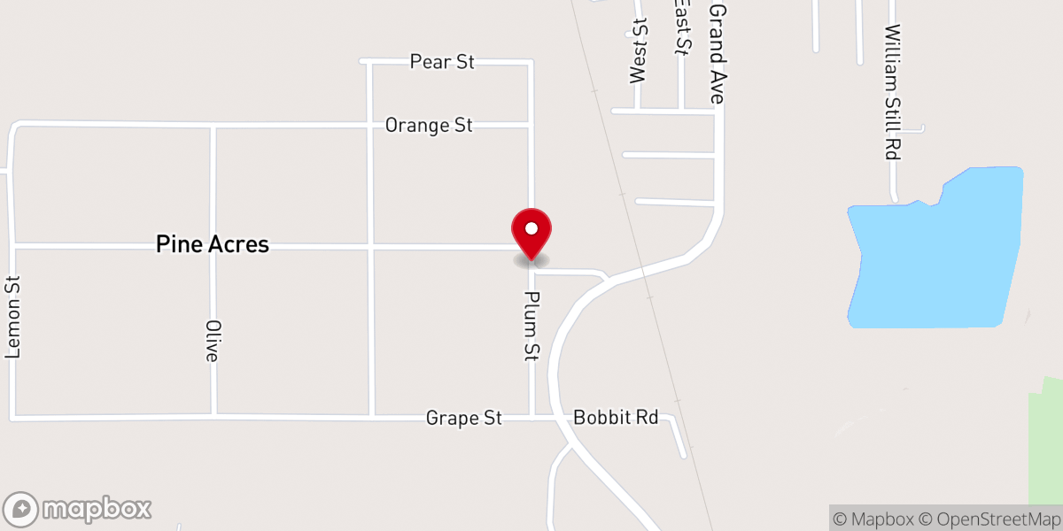 Map showing location of Evangeline Parish Gravity Drng