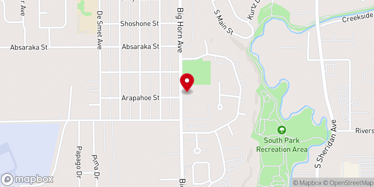 Map showing location of Church of Christ
