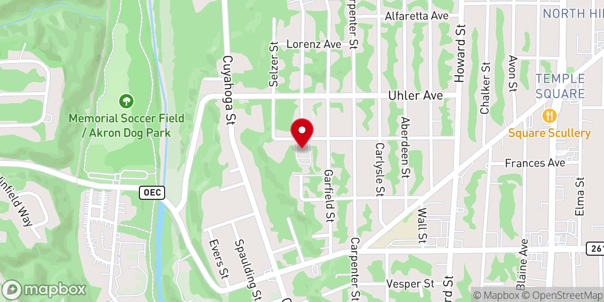 Map showing location of Mount Lebanon Baptist Church