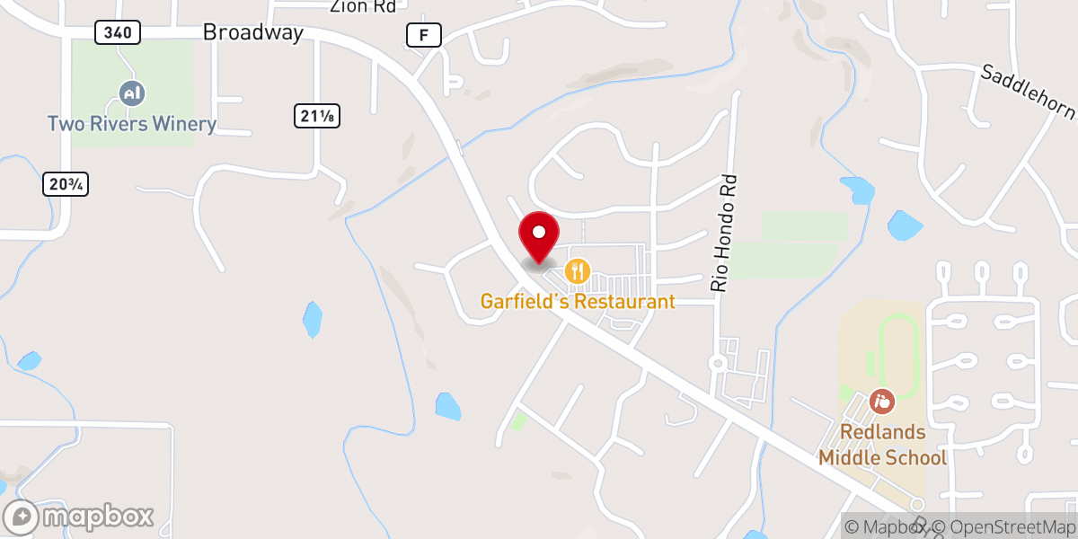Map showing location of Life Community Church