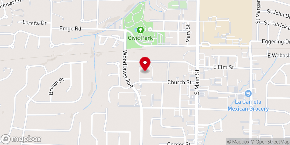 Map showing location of United States Postal Service