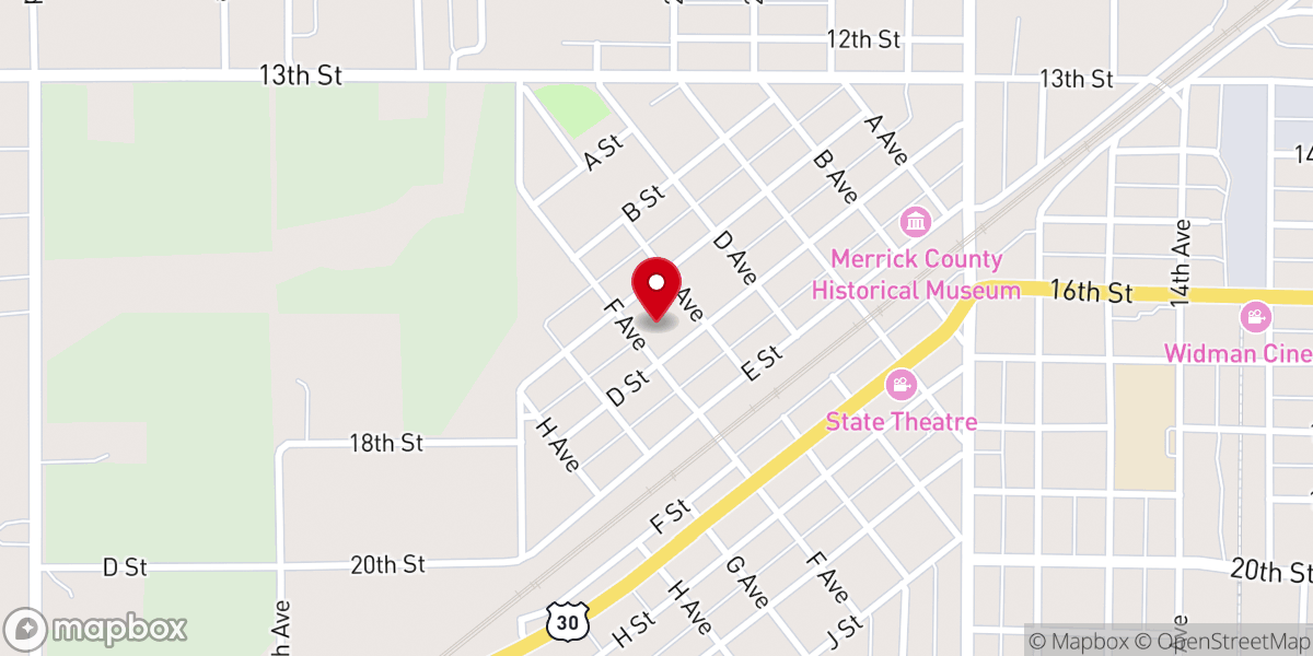 Map showing location of Community Bible Church