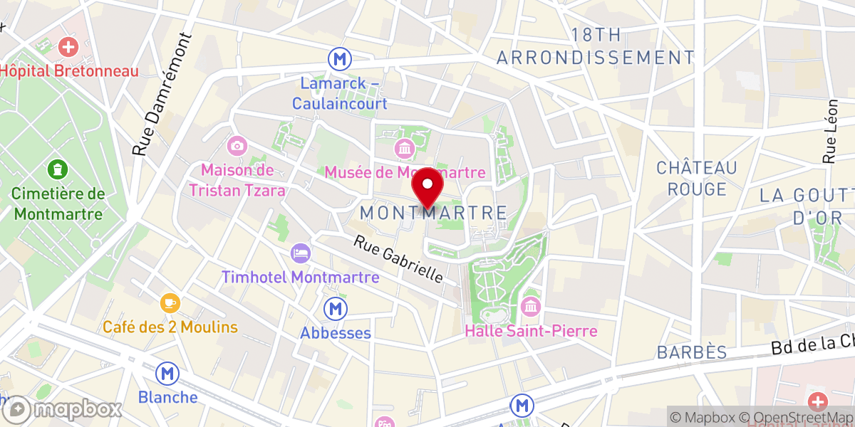 Map showing location of Place Jean Marais