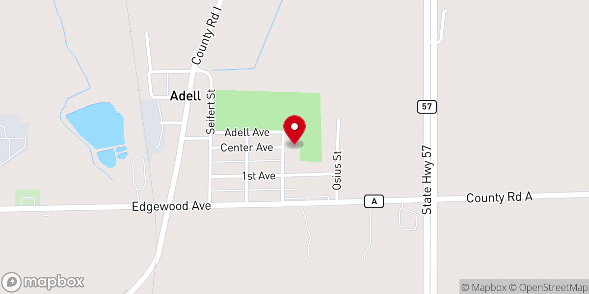 Map showing location of Grace Bible Church