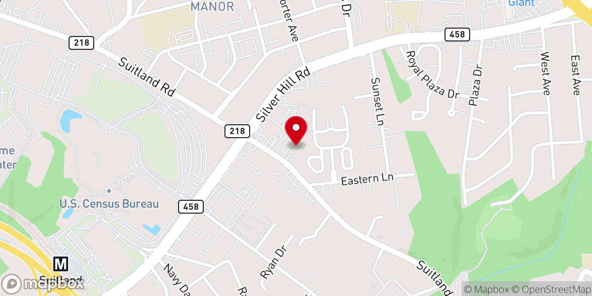 Map showing location of First New Hope Baptist Church