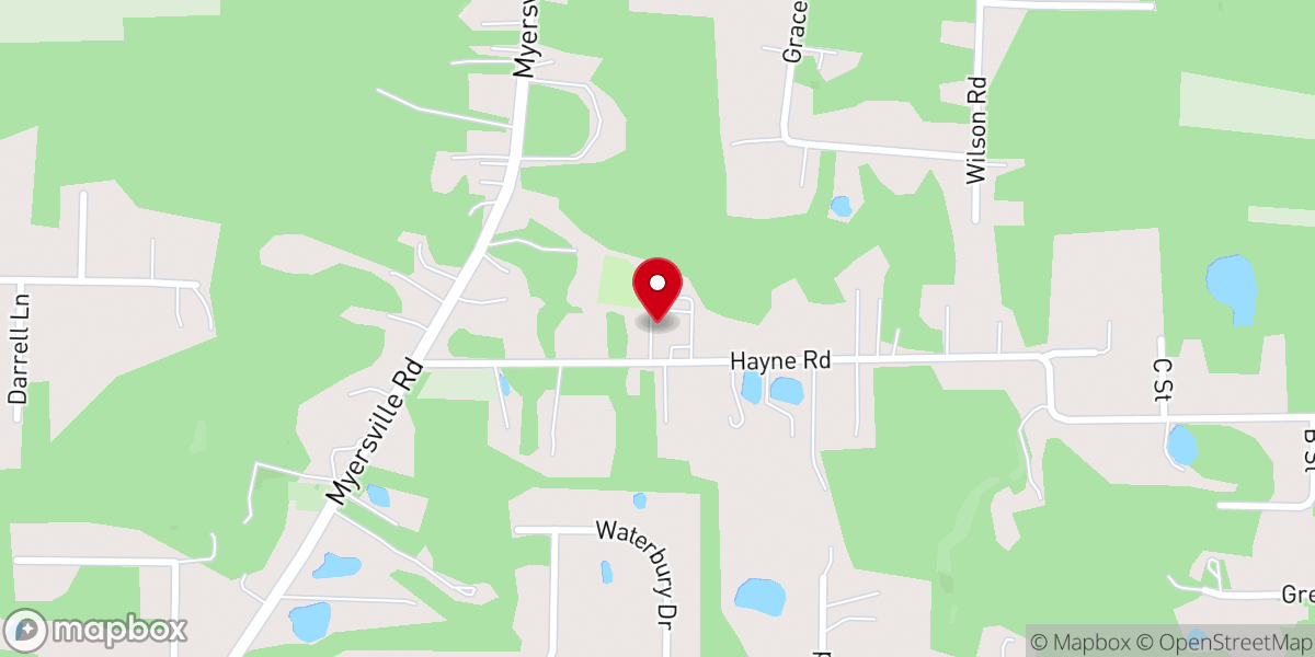 Map showing location of Millheim Baptist Church