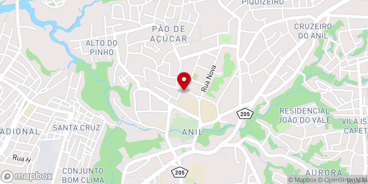 Map showing location of Assembleia de Deus Pentecostal Monte Moriá