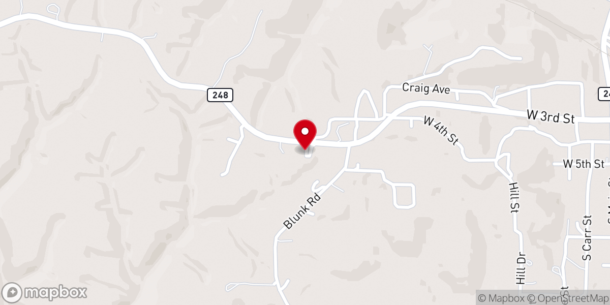 Map showing location of Galena Assembly of God