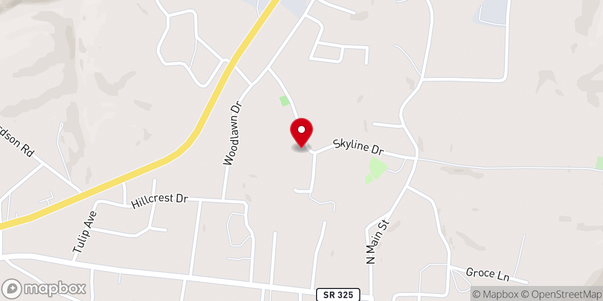Map showing location of Pickett County Food Bank - Food Distribution Center