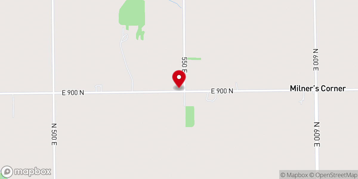 Map showing location of Sugar Grove Bible Church