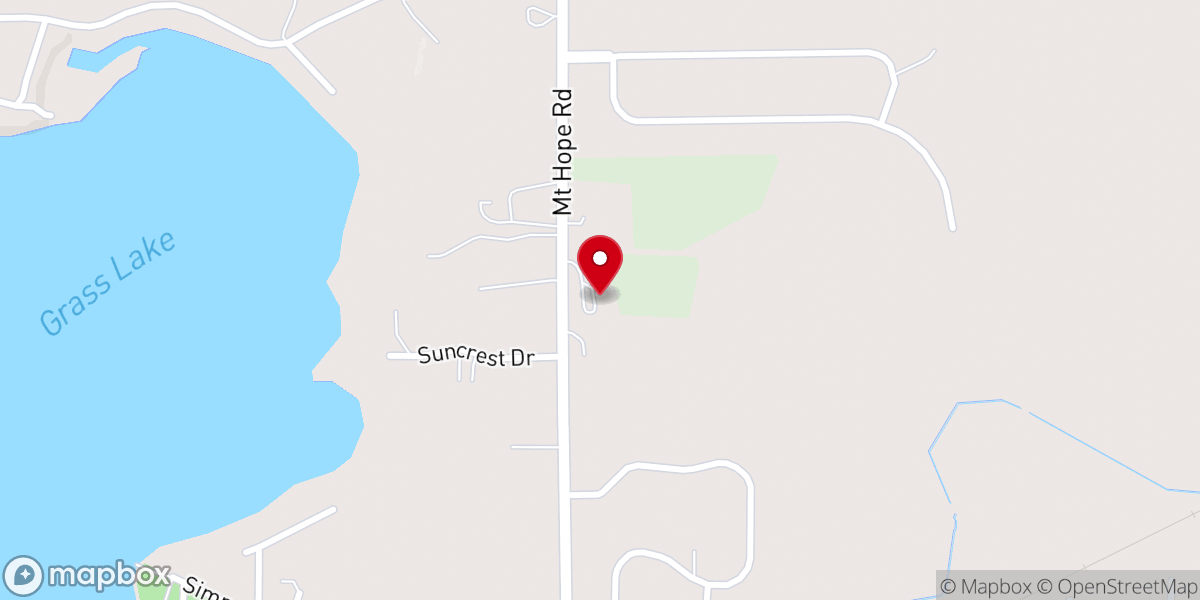 Map showing location of Family Worship Center