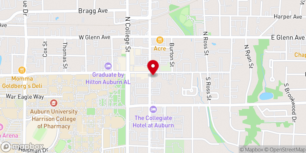 Map showing location of 어번한인감리교회(Auburn Korean Methodist Church)