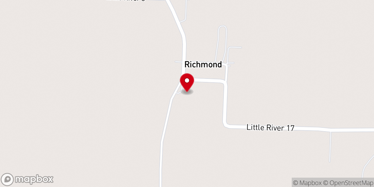 Map showing location of Richmond United Methodist Church