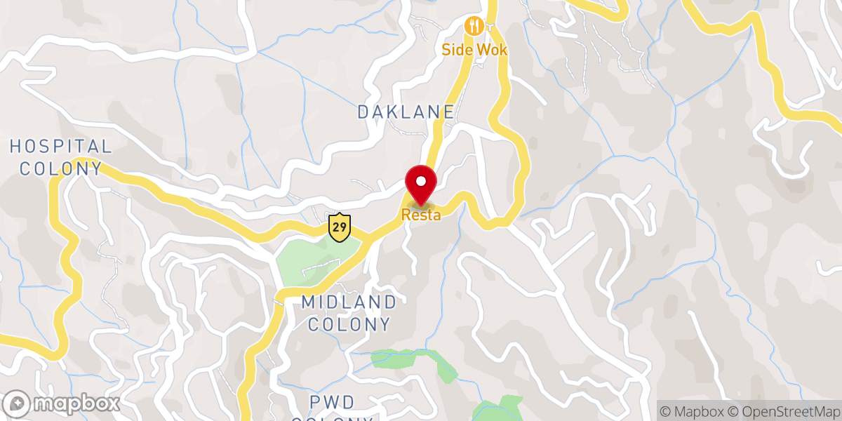 Map showing location of Kohima Ao Baptist Church