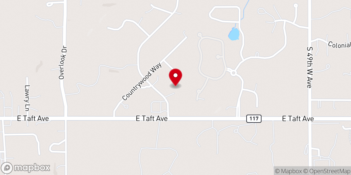 Map showing location of Praise Center Ministries