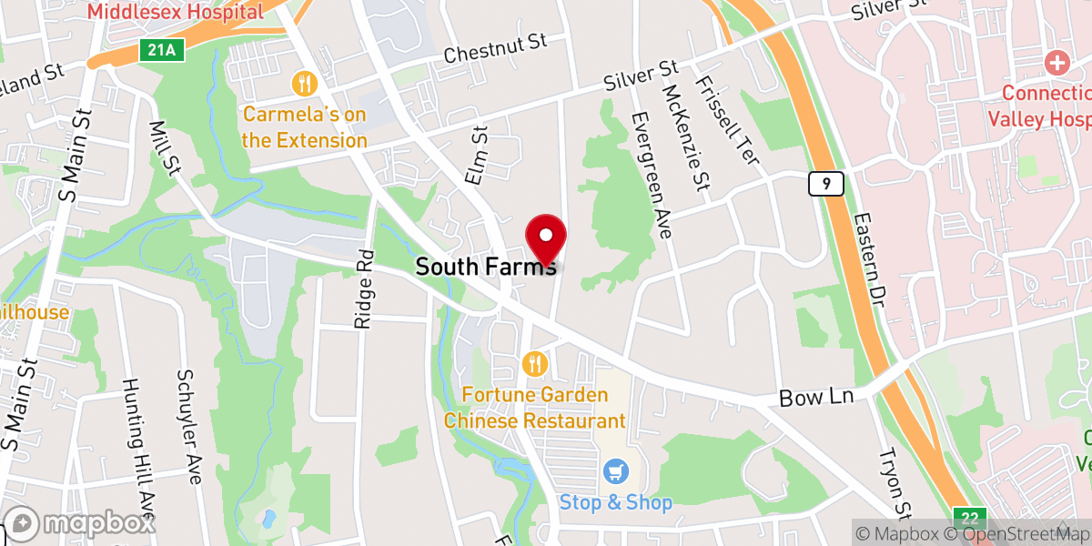 Map showing location of Prayer Mission Church of God in Christ