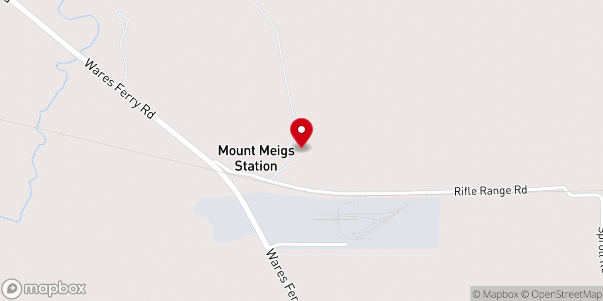 Map showing location of New Hope Christian Church