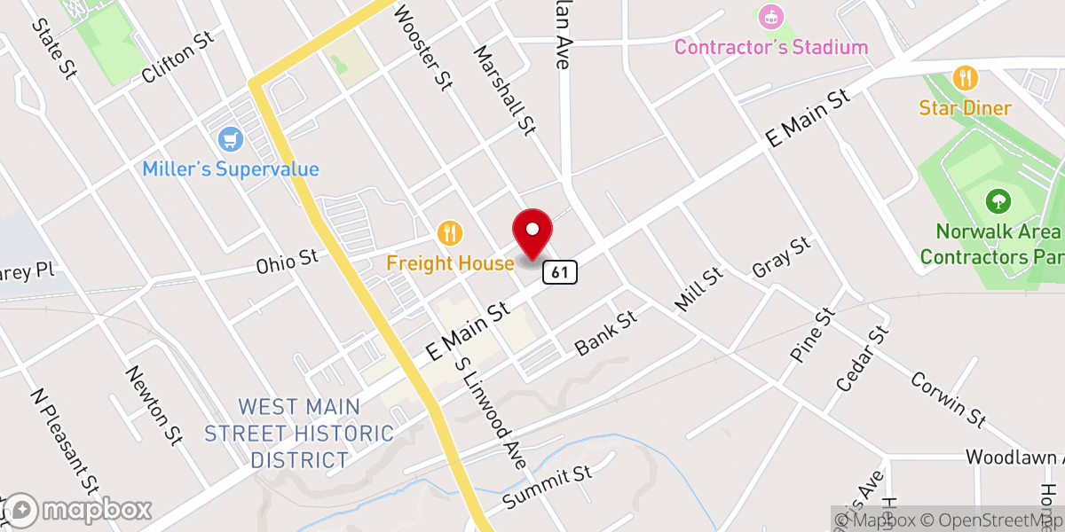 Map showing location of Maple City Church of God
