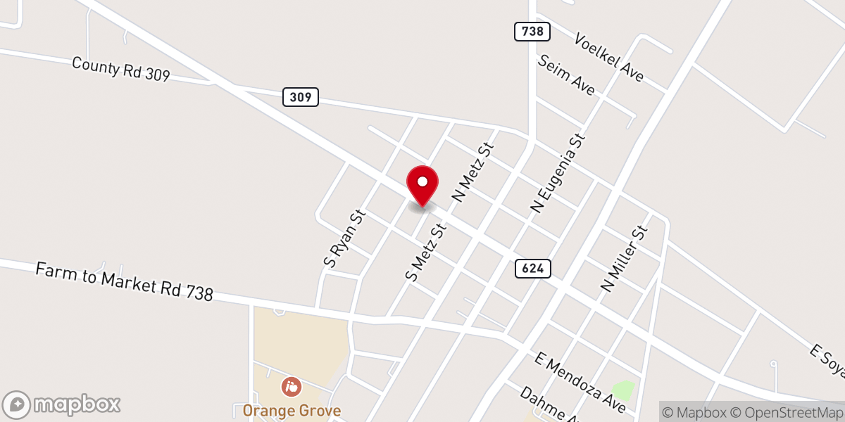 Map showing location of Faith Church