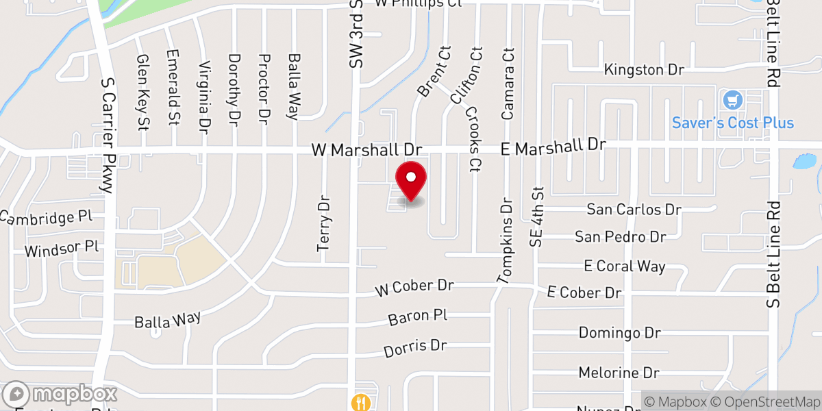 Map showing location of Word of Peace International Ministry, Inc