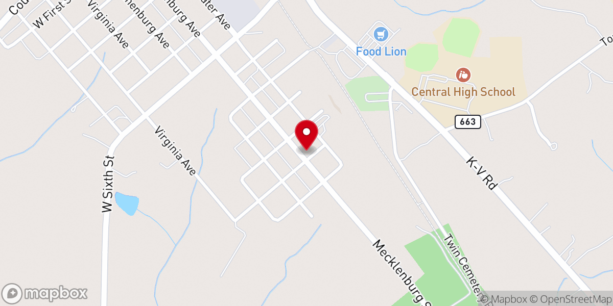Map showing location of Gilfield Zion United Methodist Church