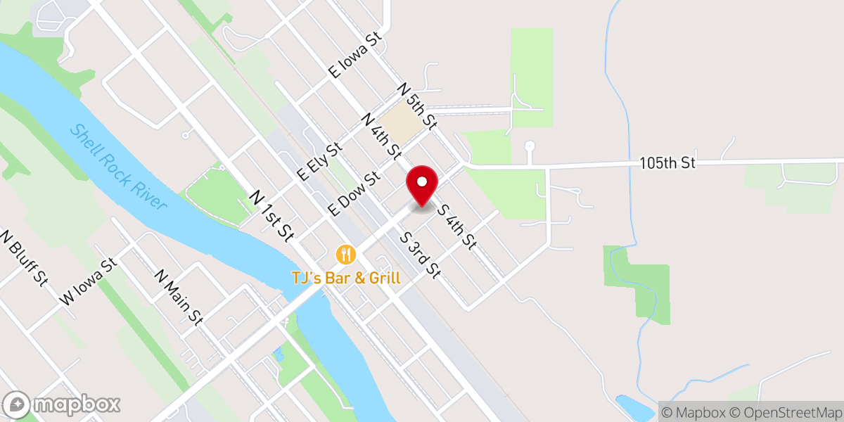 Map showing location of St Peter Lutheran Church