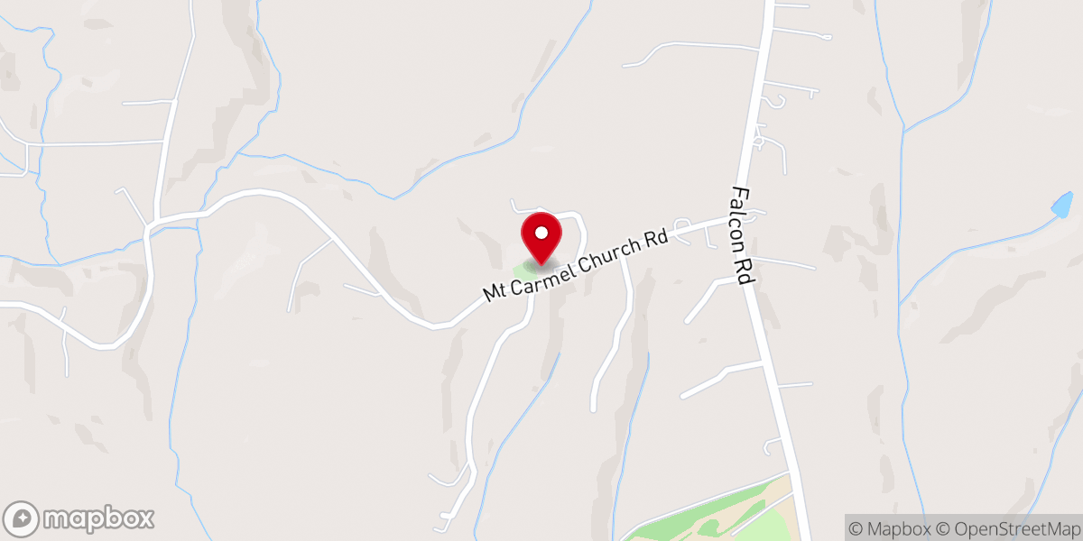 Map showing location of Mt Carmel Friends Church