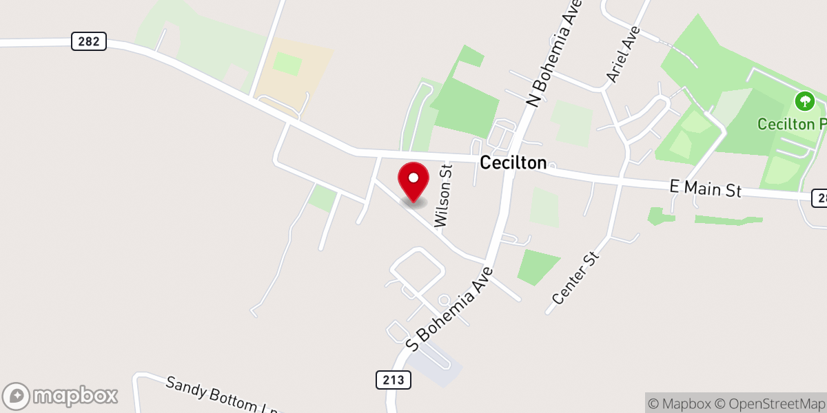 Map showing location of Union Bethel African Methodist Episcopal Church