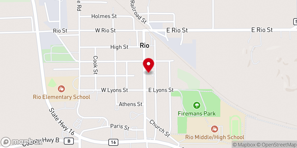 Map showing location of Living Gospel Church