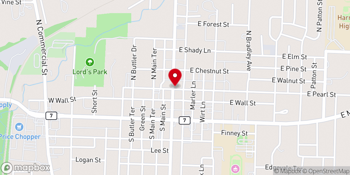 Map showing location of The Vault by Heart of Life