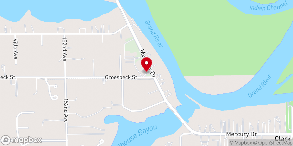 Map showing location of Grand Haven Church of God