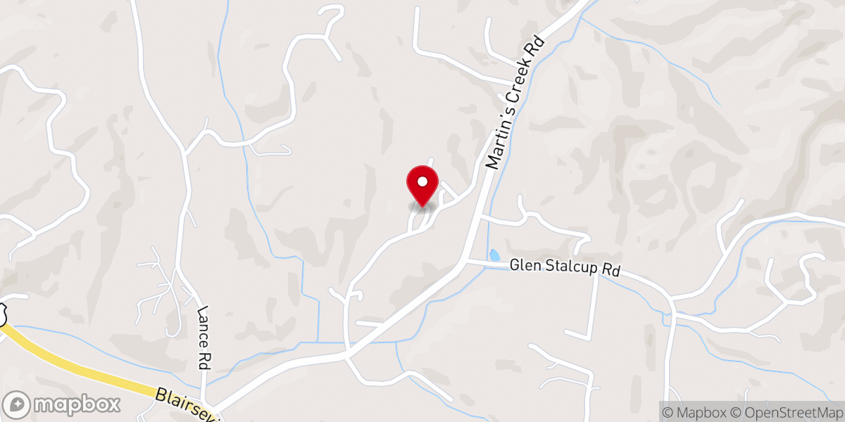 Map showing location of Notla Church