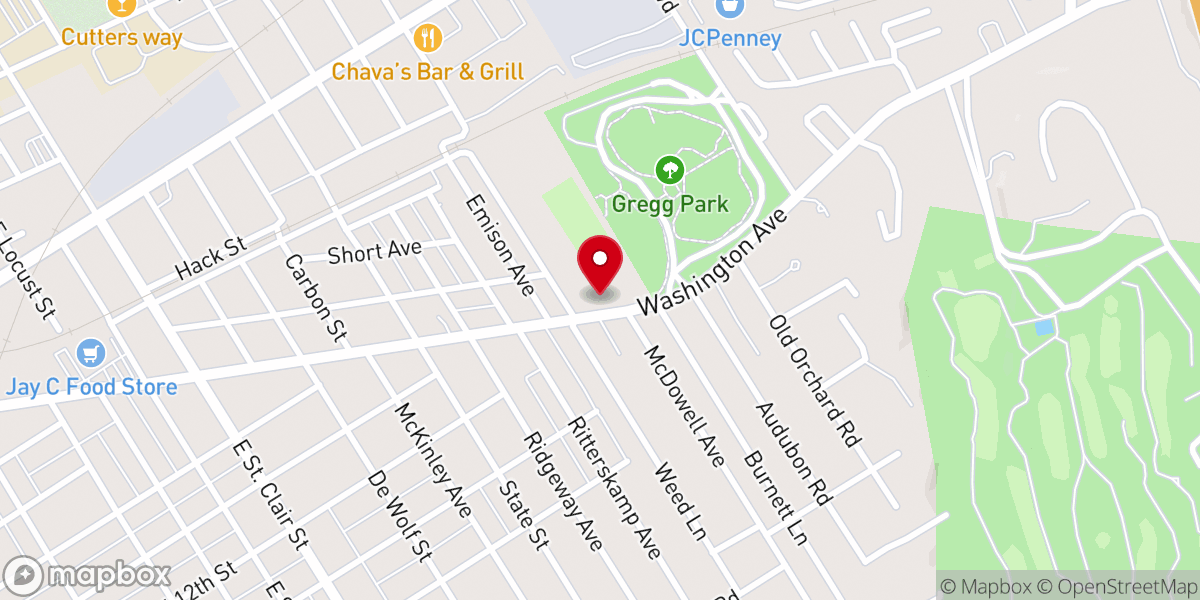 Map showing location of Washington Christian Center