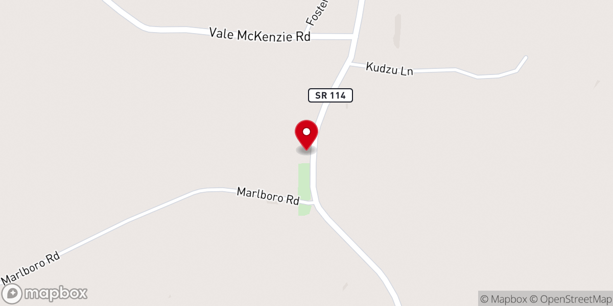 Map showing location of Marlsboro Missionary Baptist Church