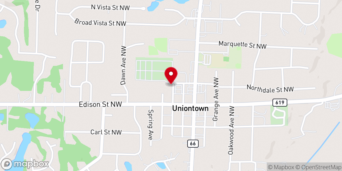 Map showing location of Chapel of Faith Union Mission Church