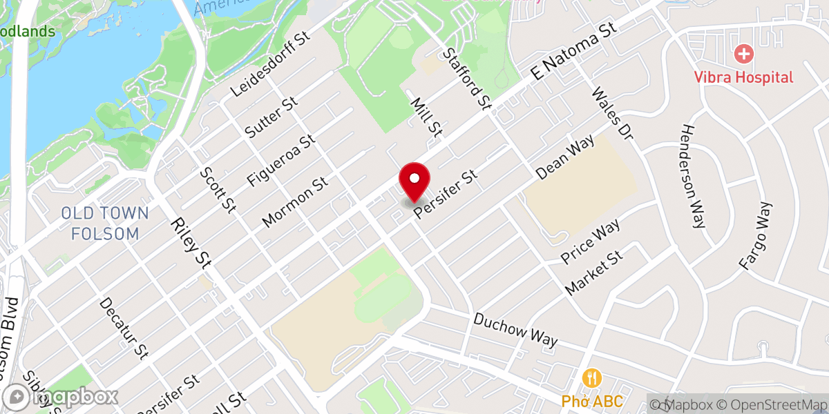 Map showing location of Harbor Church