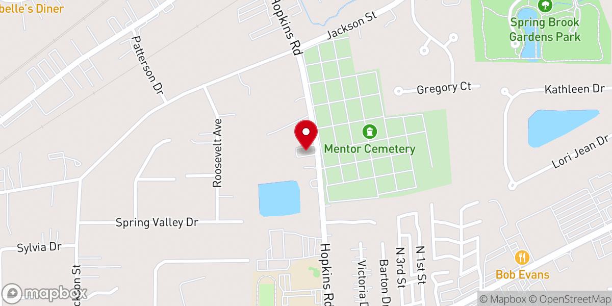 Map showing location of Central Assembly Church