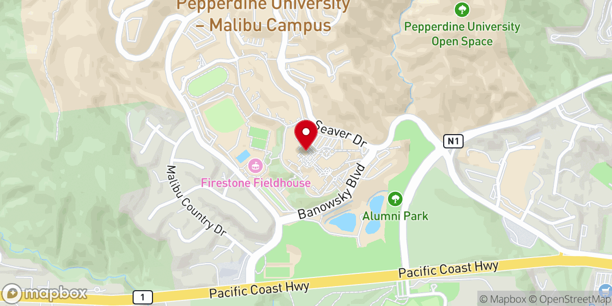 Map showing location of University Church of Christ