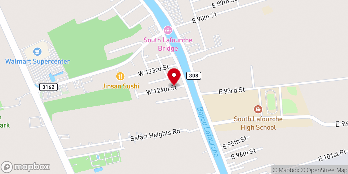 Map showing location of Parish Pointe