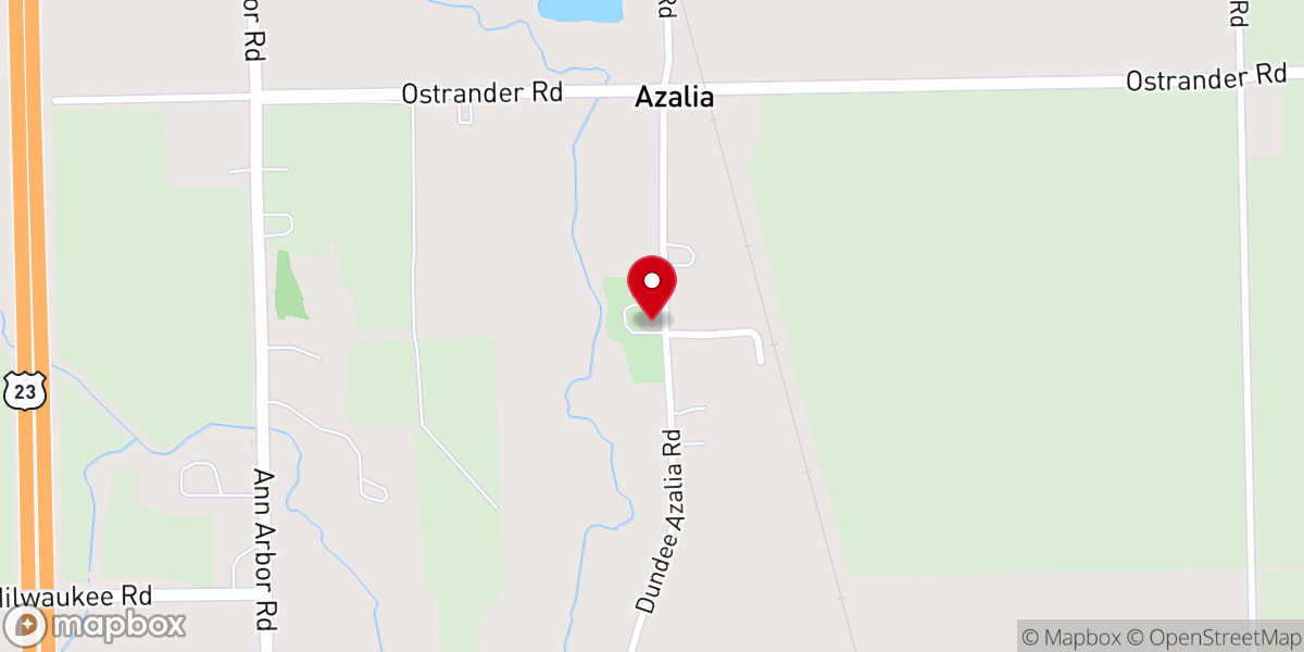 Map showing location of Azalia United Methodist-Church